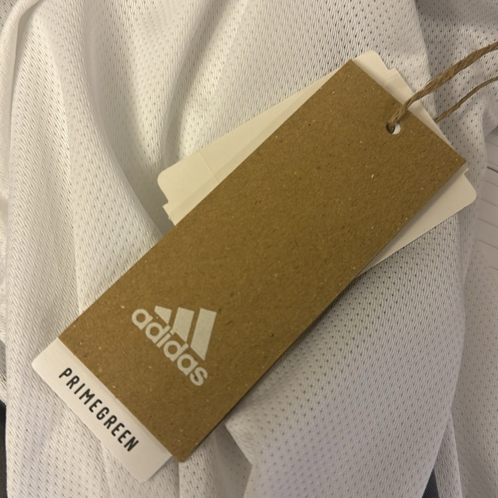 Adidas White and Gray Sleeveless Top NWT - Picture 2 of 2